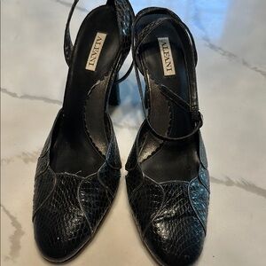 Alfani Black Textured Heels